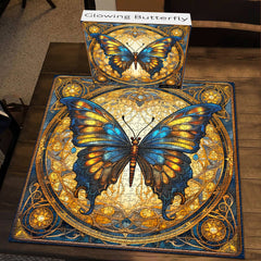 Puzzle en bois de 1000 pièces - Papillon lumineux