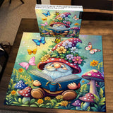 Gnome's Mushroom Wonderland Jigsaw Puzzle 1000 Pieces