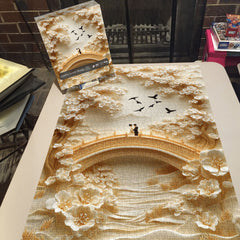 Golden Lovers Bridge Jigsaw Puzzle 1000 Pieces