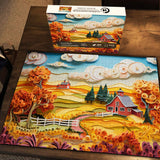 Golden Countryside Jigsaw Puzzle 1000 Pieces
