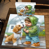 Good Friends in the Rain Jigsaw Puzzles 1000 Piece