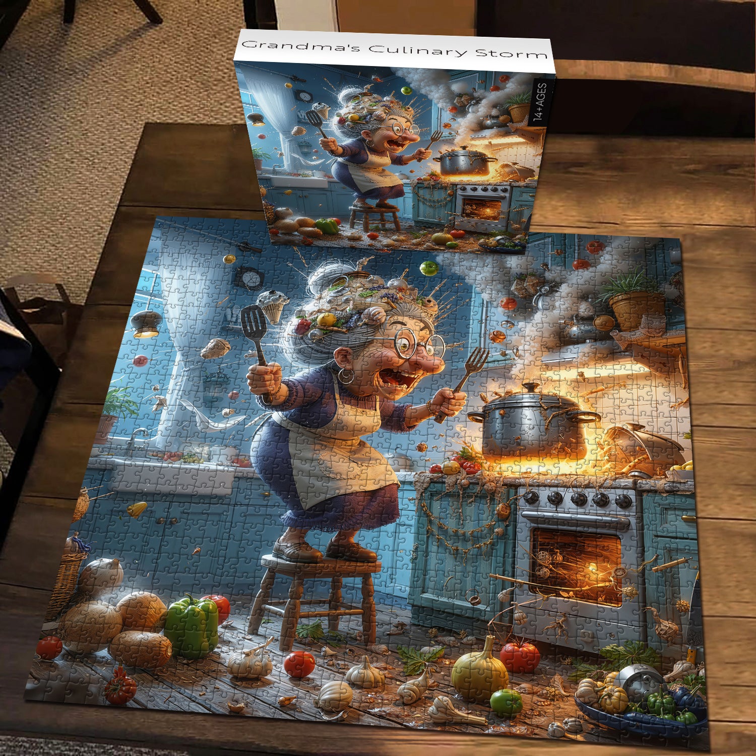 Grandma's Culinary Storm Jigsaw Puzzle 1000 Pieces