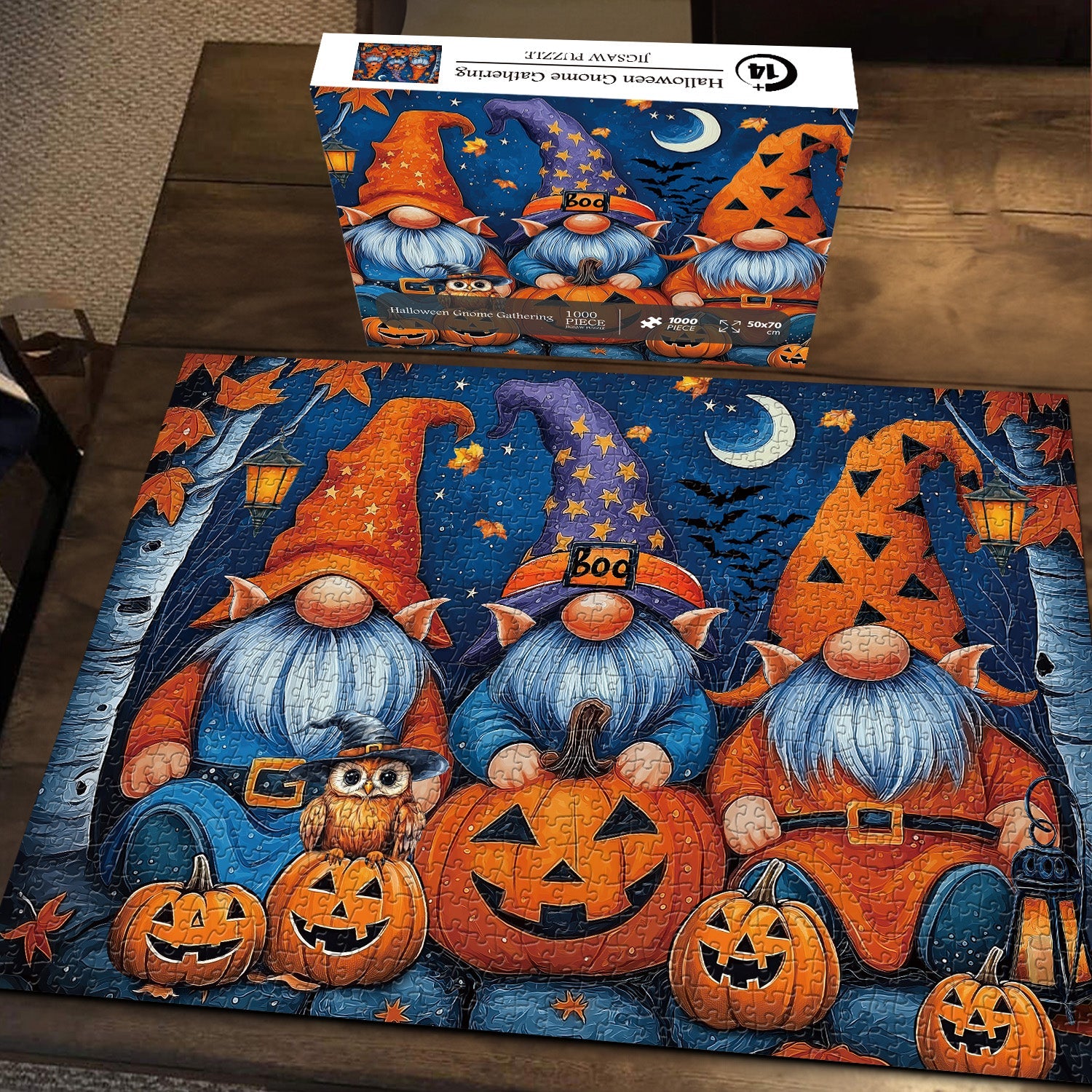 Halloween Gnome Gathering Jigsaw Puzzles 1000 Pieces