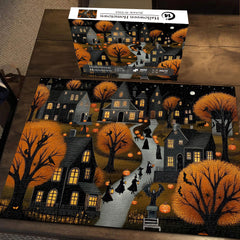 Halloween-Heimatstadt-Puzzle, 1000 Teile 