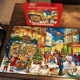 Joyful Christmas Street Jigsaw Puzzle 1000 Pieces