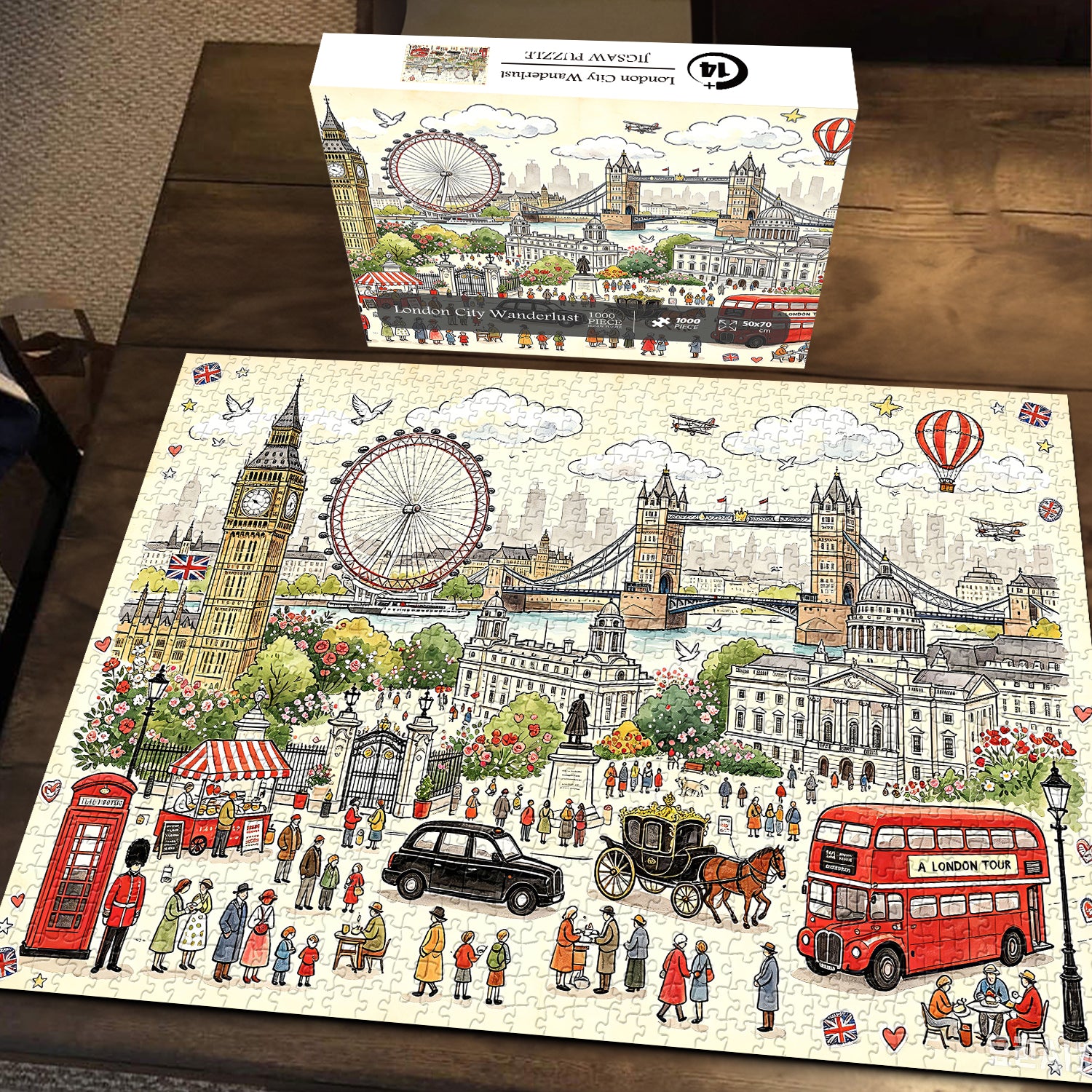 Puzzle panorama urbain 1000 pièces