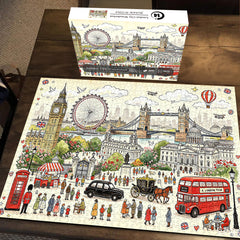 Puzzle panorama urbain 1000 pièces