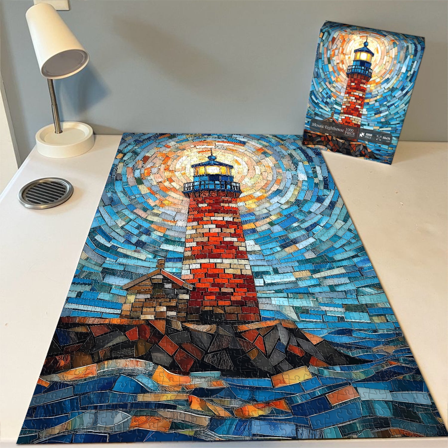 Mosaic Lighthouse Jigsaw Puzzle 1000 Pieces