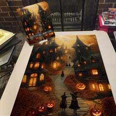 Puzzle Jigsaw de la Ville de Citrouilles Mystiques 1000 Pièces
