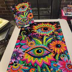 Puzzle Jigsaw Yeux Psychédéliques 1000 Pièces