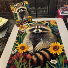 Raccoon Among Flowers Jigsaw Puzzles 1000 Pieces