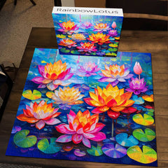 Regenbogen-Lotus-Puzzle, 1000 Teile