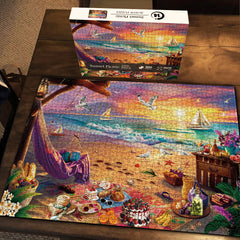 Picknick-Puzzle bei Sonnenuntergang, 1000 Teile
