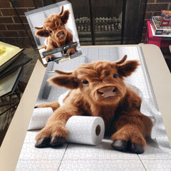 Toilet Paper Cow Jigsaw Puzzle 1000 Pieces