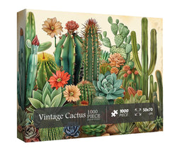 Vintage Kaktus Puzzle 1000 Teile