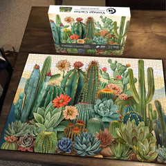 Vintage Kaktus Puzzle 1000 Teile