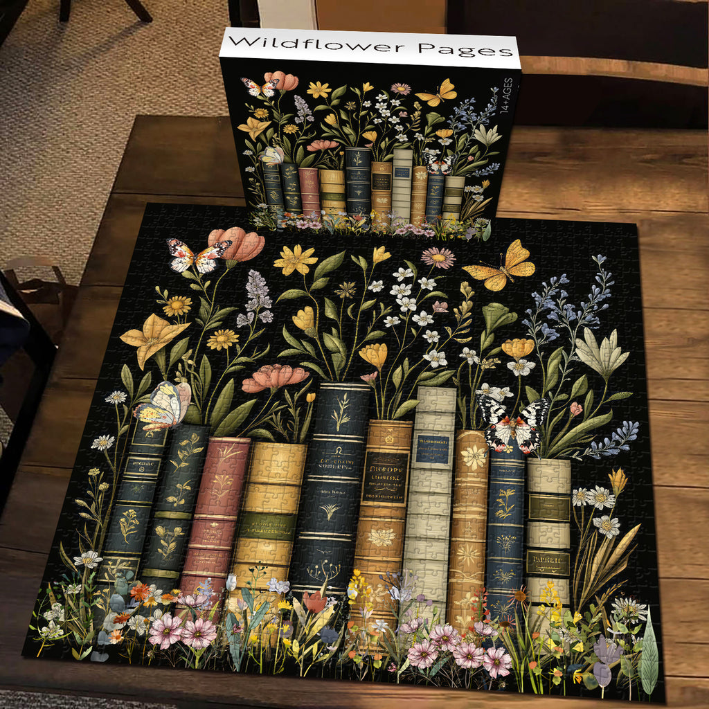 Wildflower Pages Jigsaw Puzzle 1000 Pieces FunPuzzle