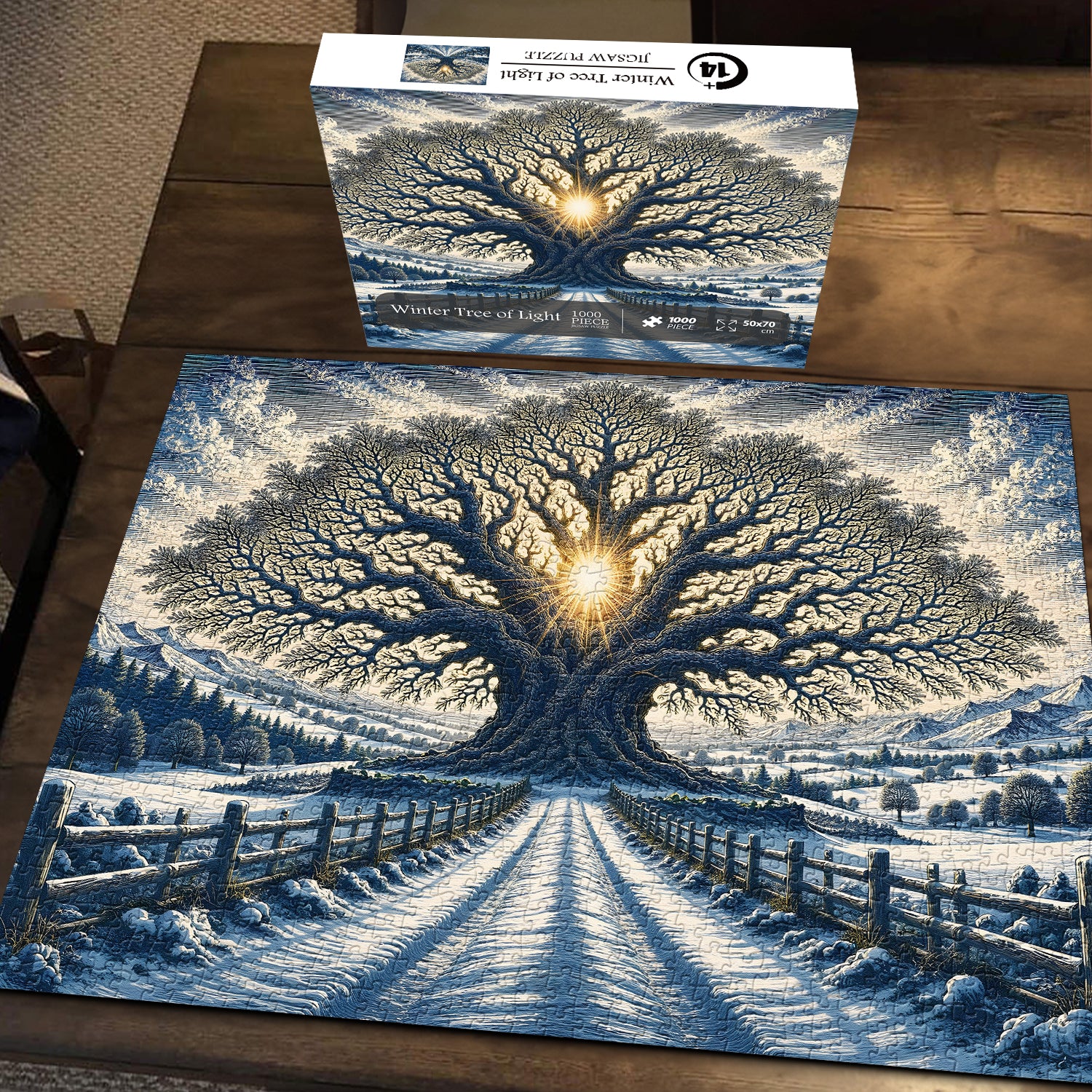 Winter Tree of Light Jigsaw Puzzle 1000 Piece