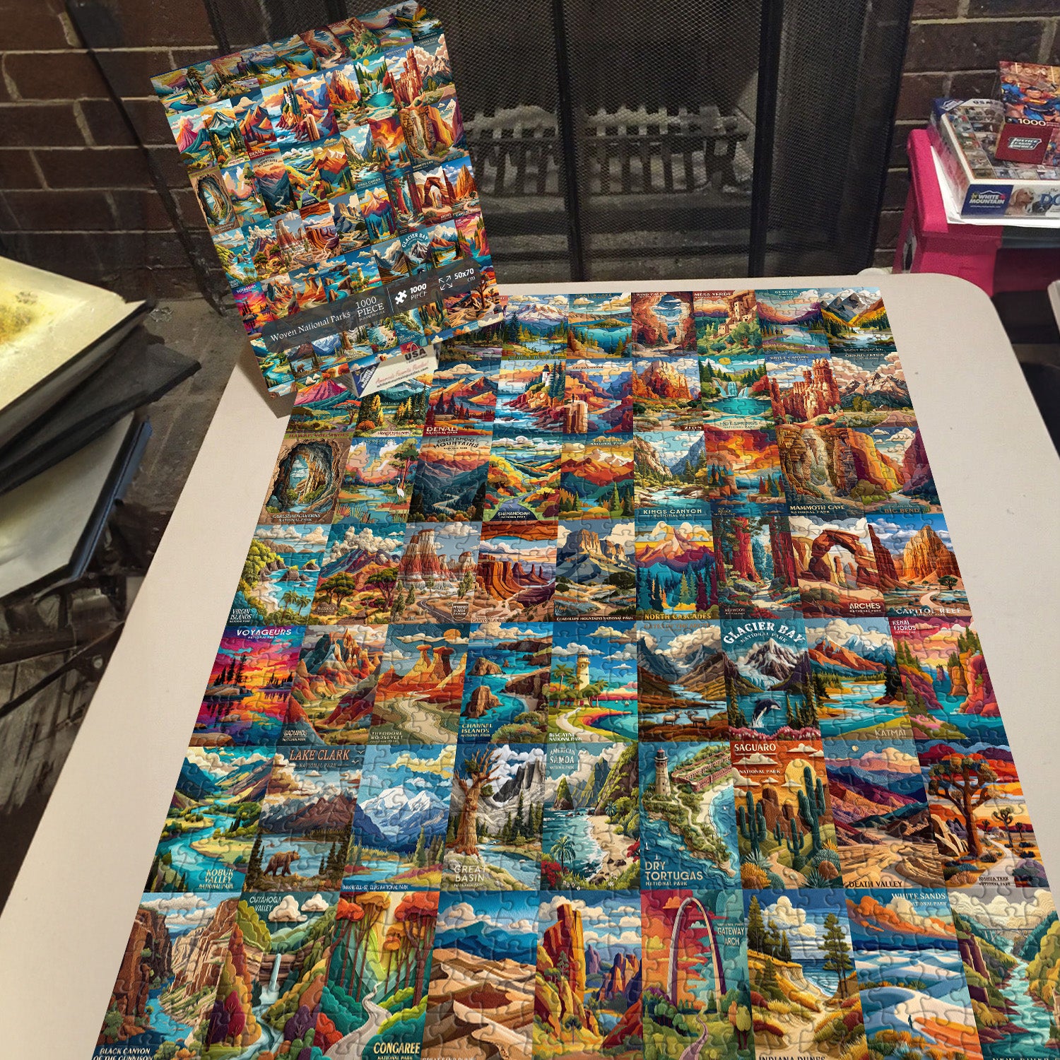 Woven National Parks Jigsaw Puzzle 1000 Pieces