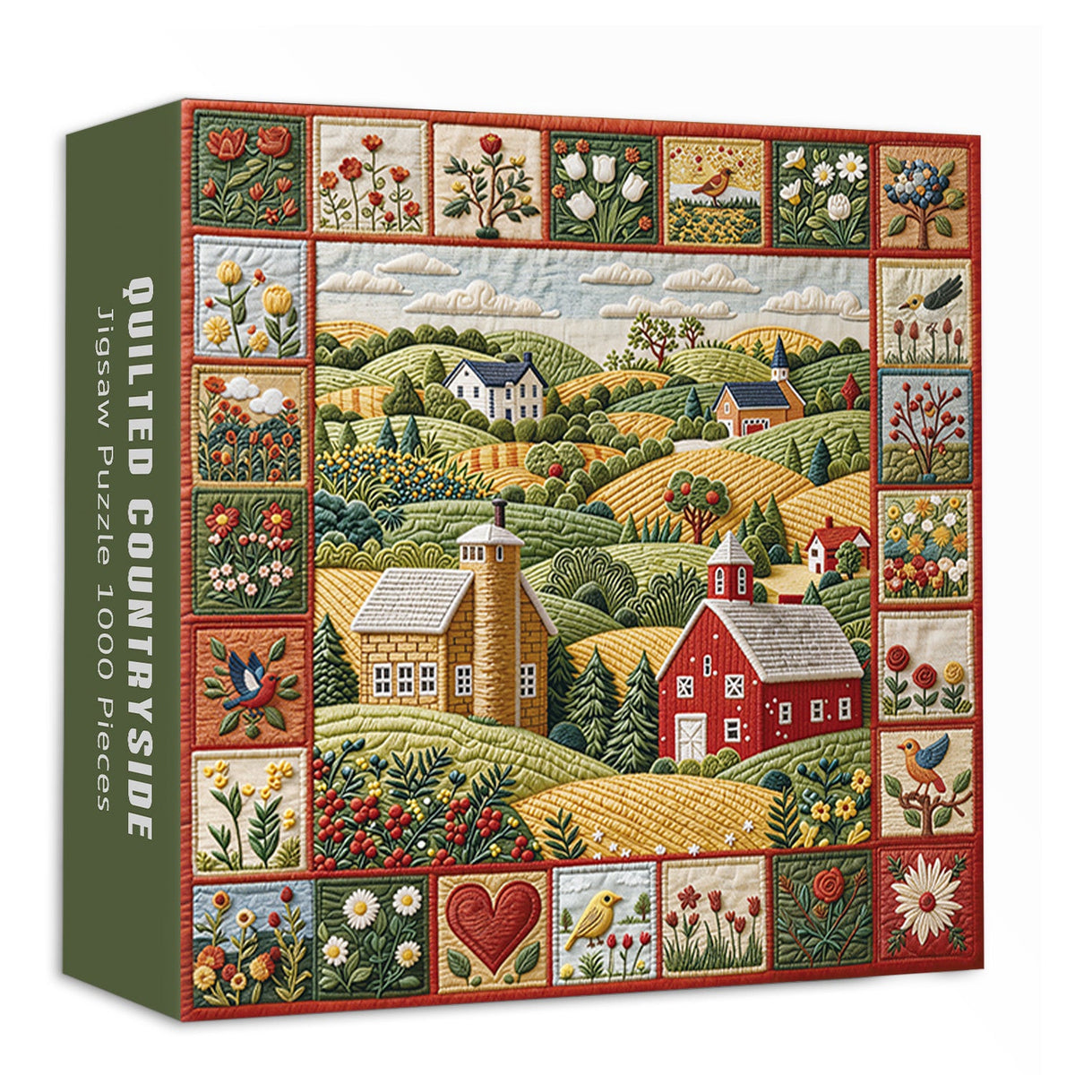 Quilted Countryside Jigsaw Puzzle 1000 Pieces