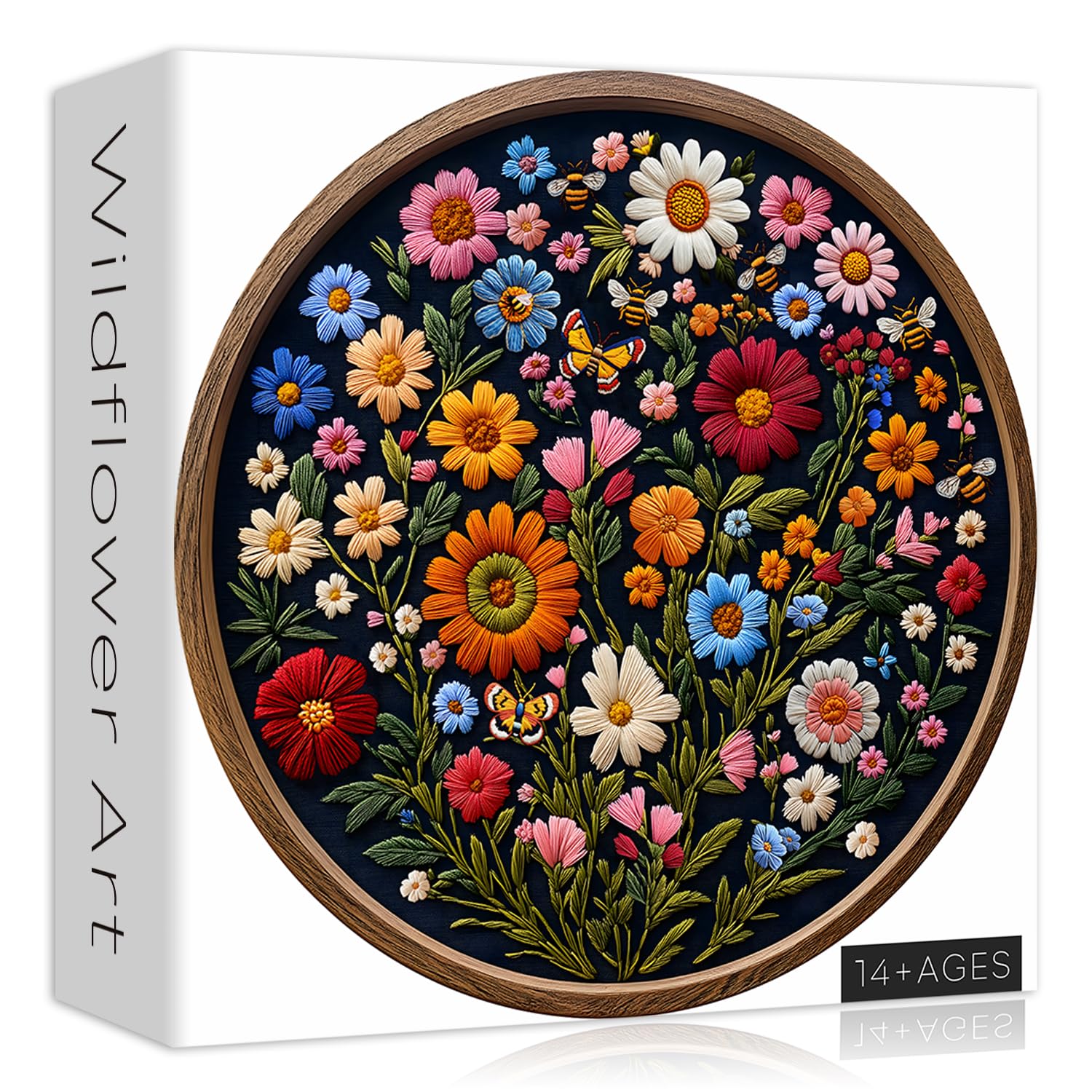 Animal Puzzles For Adults 1000 Pieces, PICKFORU Colorful Wildflower Puzzle Floral